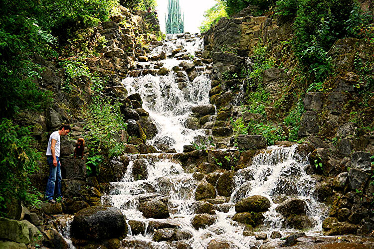 Waterfall in Viktoriapark