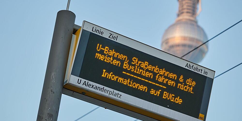 Warnstreiks im öffentlichen Nahverkehr - Berlin