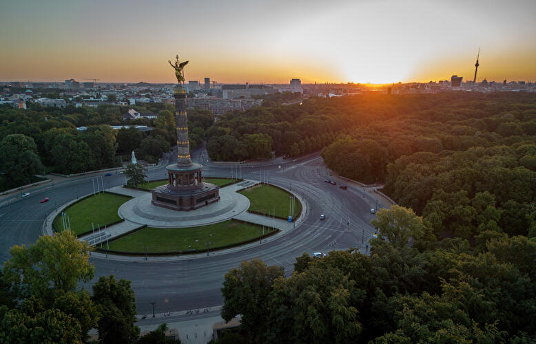 Sonnenaufgang in Berlin