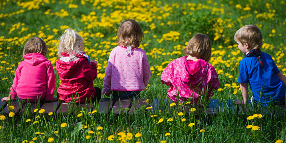 Kinder auf der Wiese 1