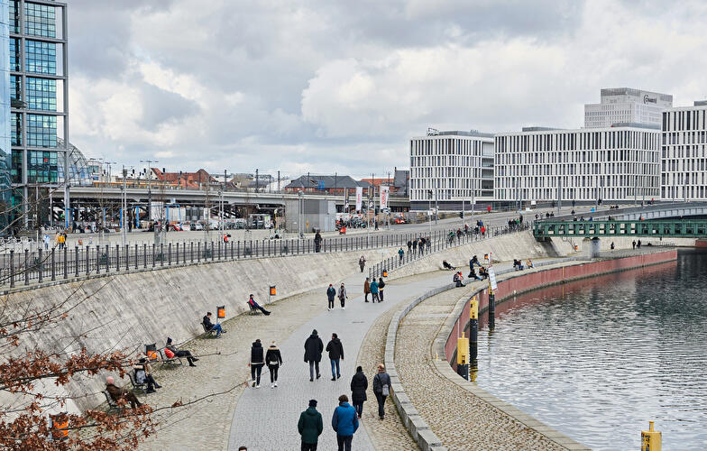 The banks of the Spree in Berlin