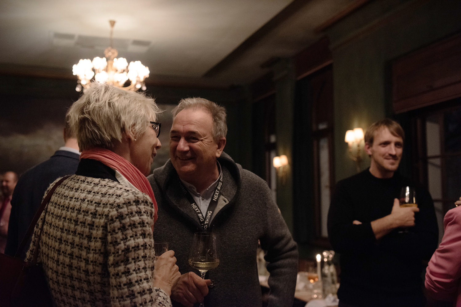 Gäste im Restaurant beim Deep Tech Dinner