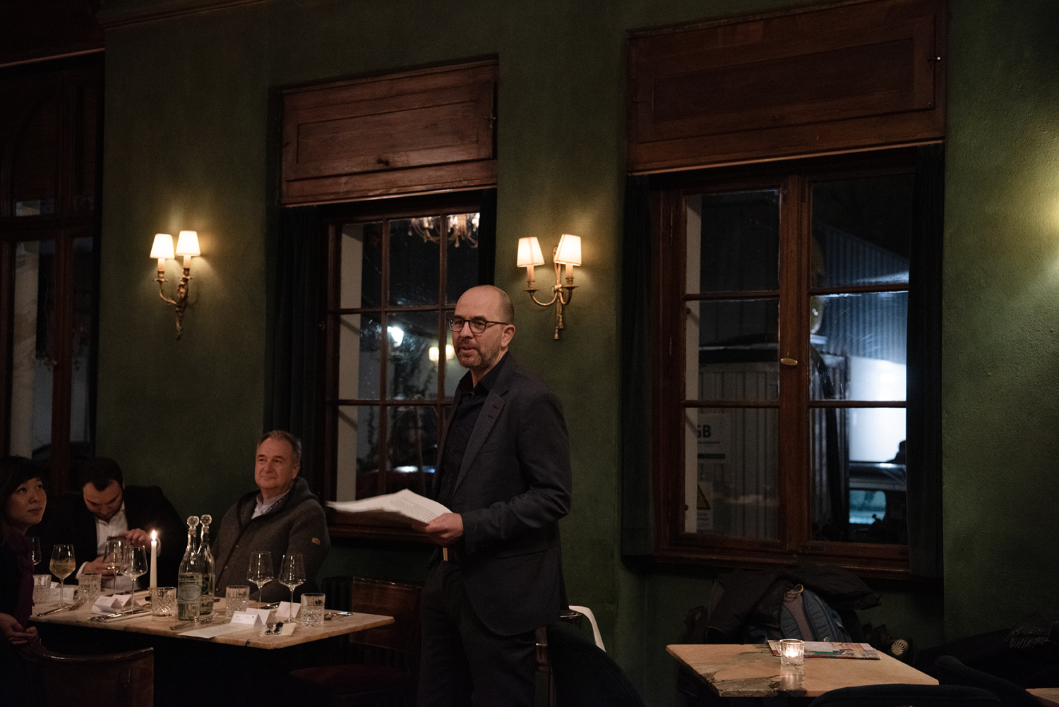 Gäste im Restaurant beim Deep Tech Dinner