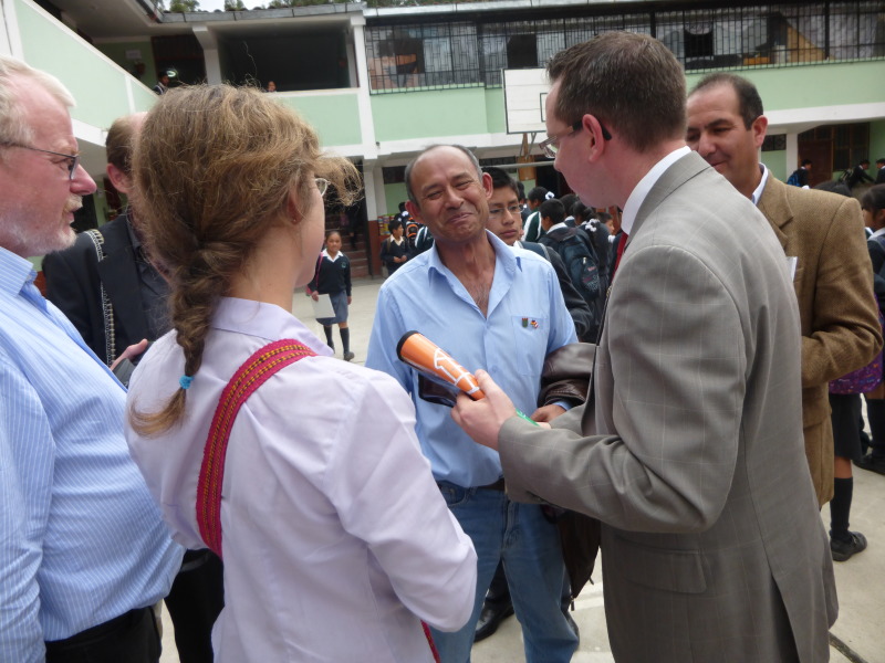 Bezirksbürgermeister zu Besuch in Cajamarca