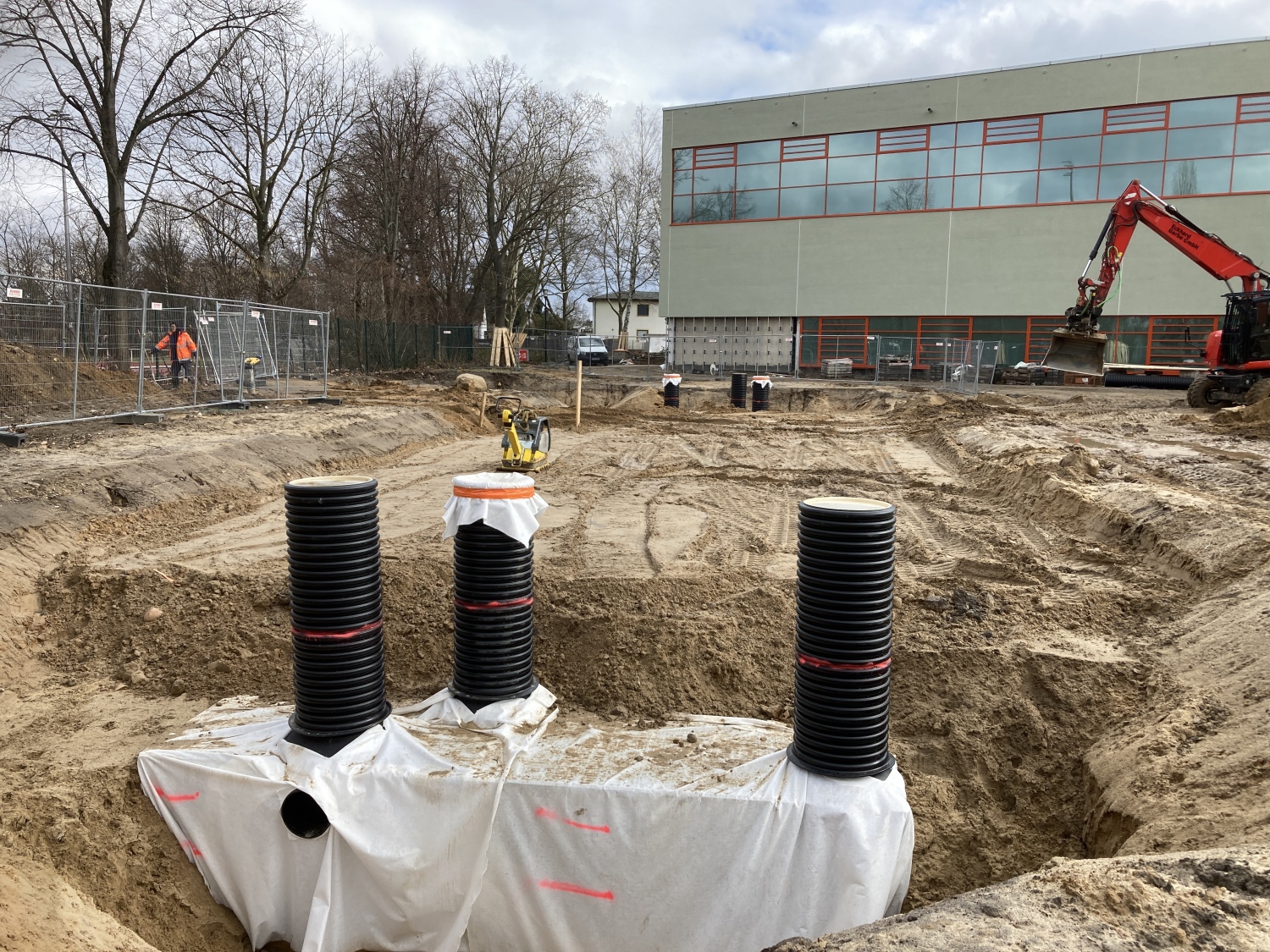 BA 1: Rigole zur Regenwasserversickerung