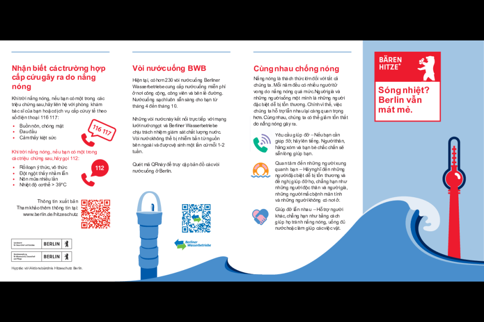 Hitzeschutz-Flyer (Vietnamesisch)