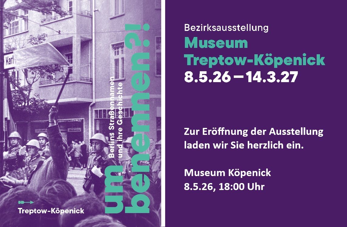 Einladung zur Ausstellungseröffnung am 8. Mai