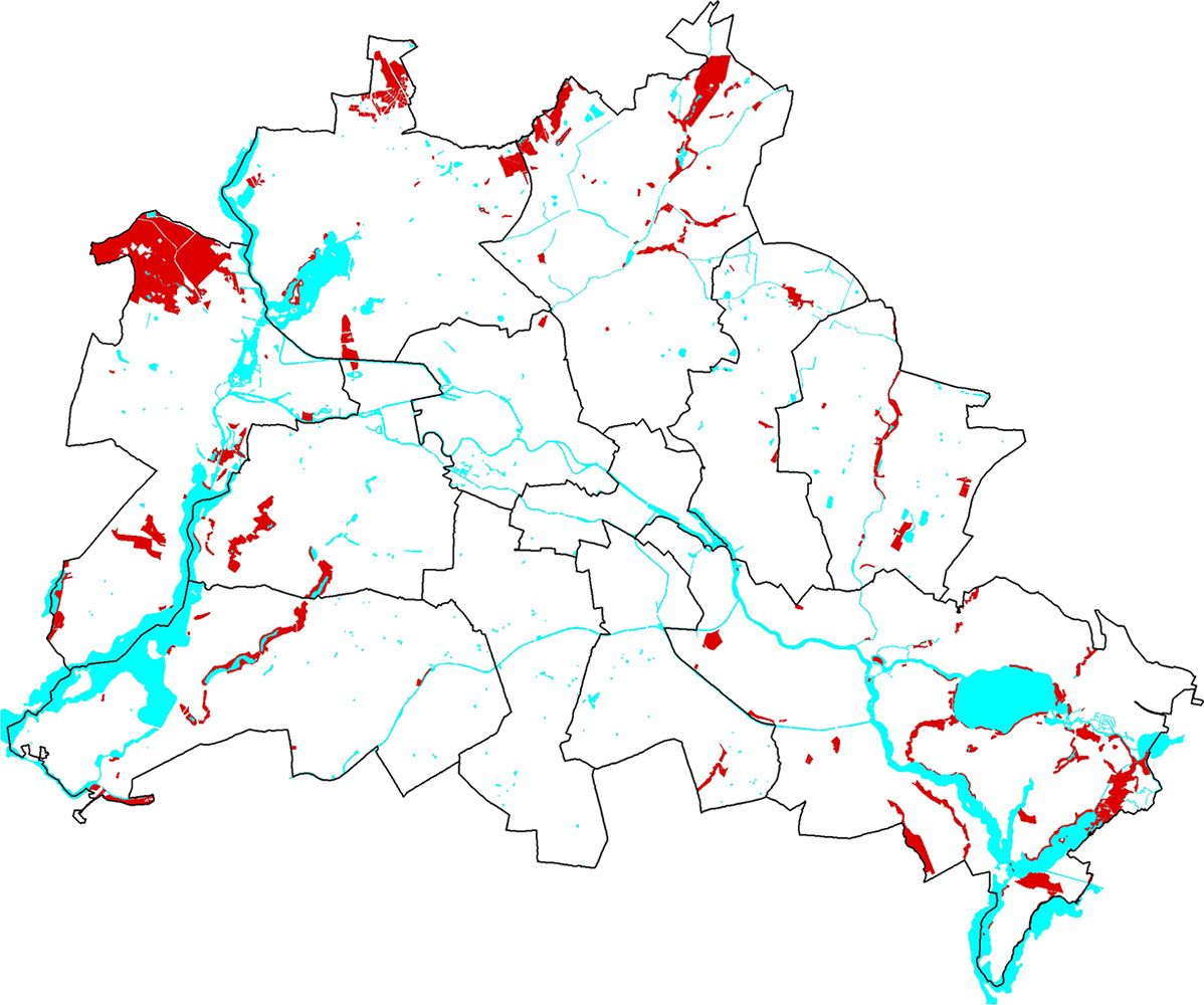 Fig. 9: Areas assigned to the category “maximum protection level“