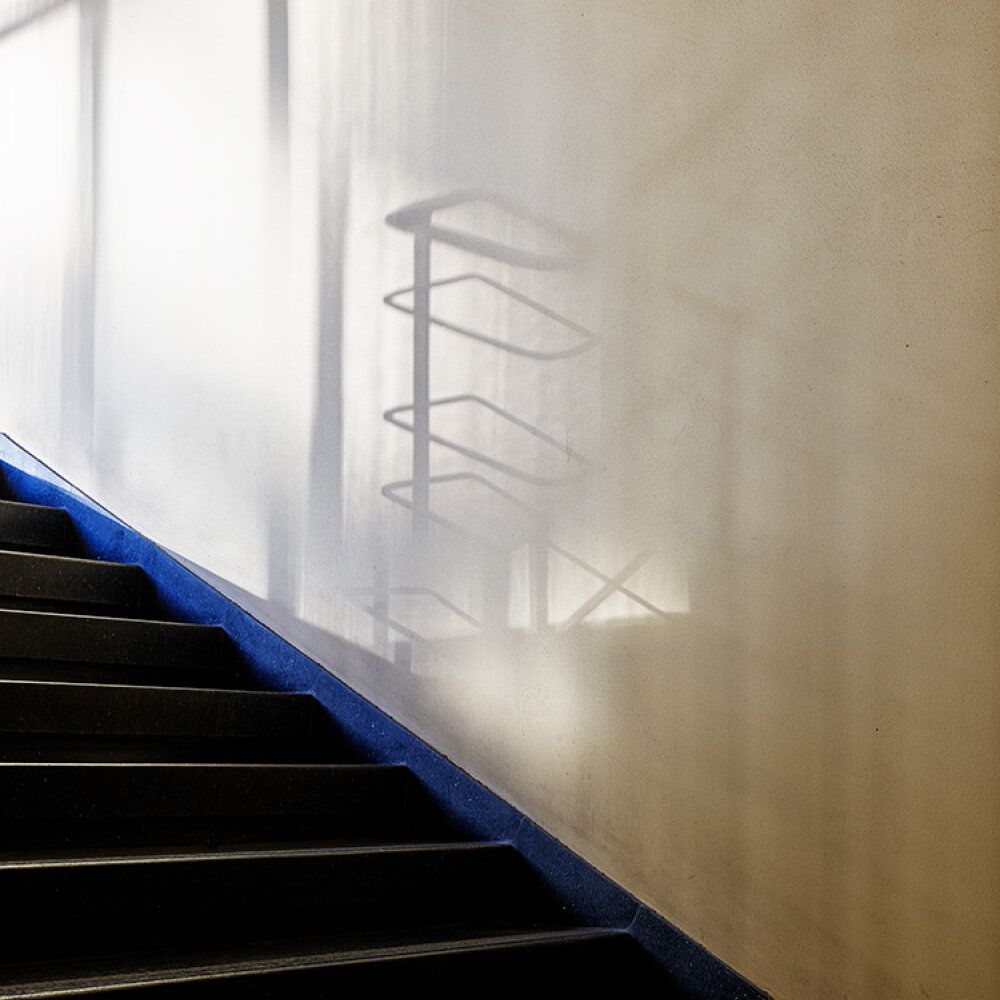 Treppenhaus 3 Detailansicht vor der Sanierung, Oktober 2020