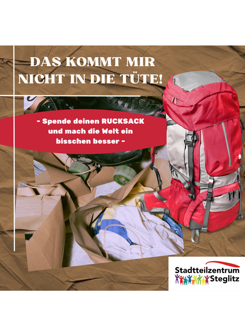 Spendenaktion: „Das kommt mir nicht in die Tüte!“ (Bild: Stadtteilzentrum Steglitz e.V.)