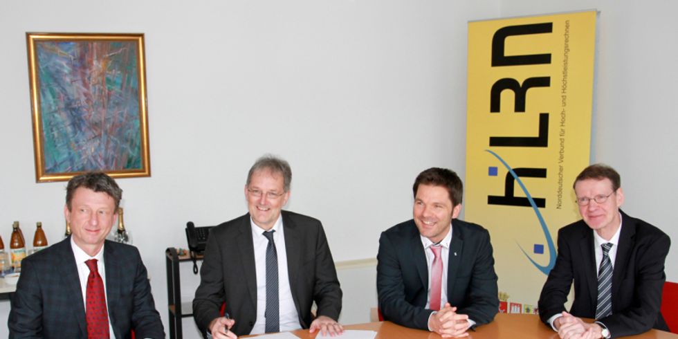 Vertragsunterzeichnung für den Supercomputer HLRN-IV am Zuse-Institut Berlin