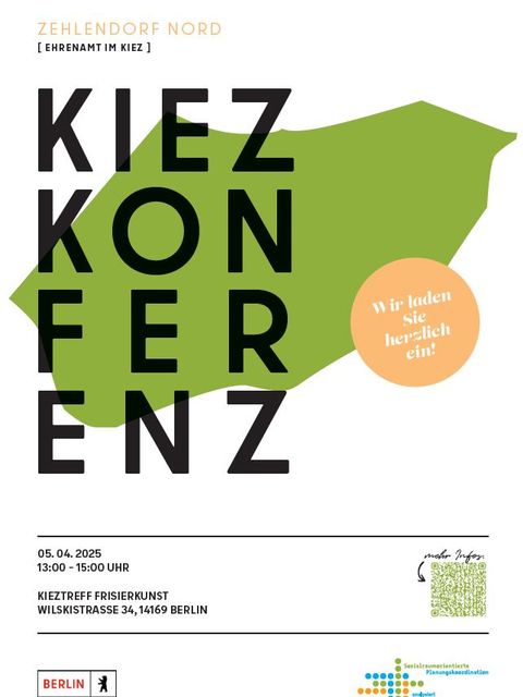 Plakat Kiezkonferenz (Bild: Bezirksamt Steglitz-Zehlendorf)