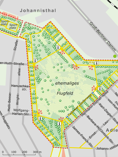 Karte des NSG (Bild: SenUMVK)