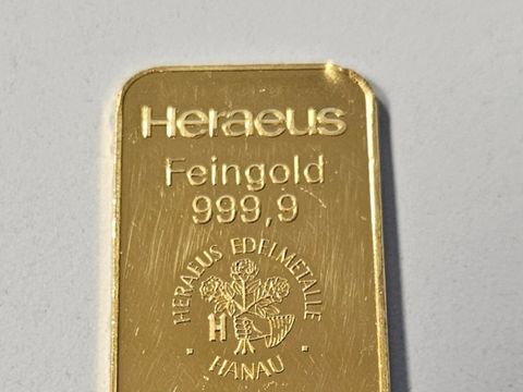 Sichergestelltes Gold