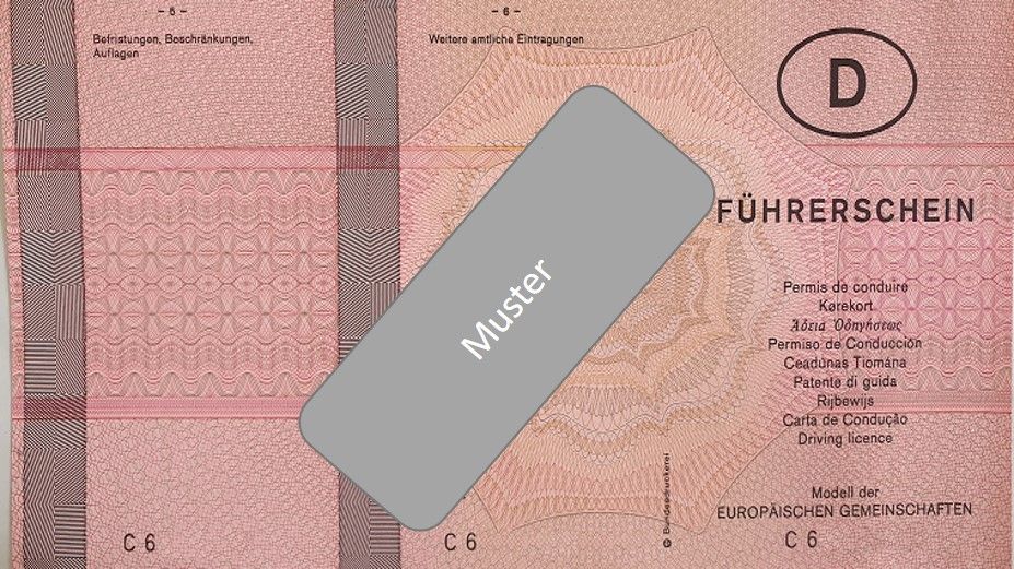 Führerscheinmodell der Bundesrepublik vom 01.04.1986 bis 31.12.1998