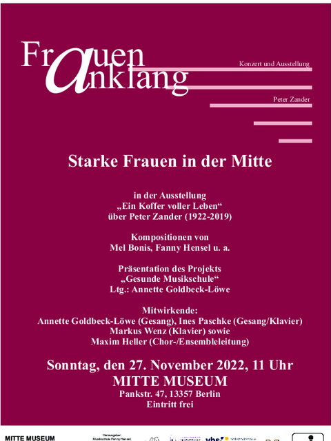 Plakat FrauenAnklang 2022