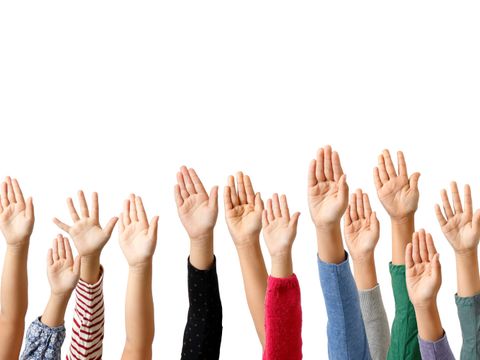 Erhobene Kinderhände, die abstimmen.jpeg