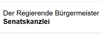 Hauptnavigation Senatskanzlei