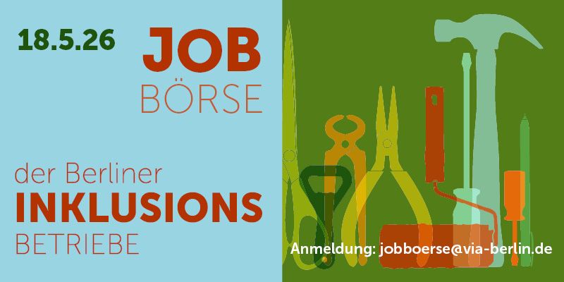Jobbörse der Berliner Inklusionsbetriebe am 18. Mai 2026