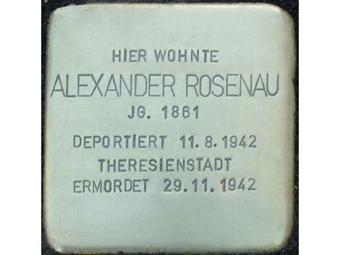 Stolperstein Alexander Rosenau (Bild: Stolpersteine-Initiative CW, Hupka)