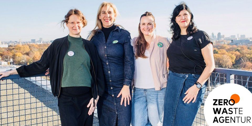 Team der Zero-Waste-Agentur: Susanne Fischer, Steffi Richter, Meike Al-Habash, Julia Mussgnug (v.l.n.r.) (Bild: ZWA / Stephan Pramme)