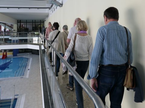 Fuehrung durch das Freizeitfroum Marzahn am Tag der Staedtebaufoerderung 2024