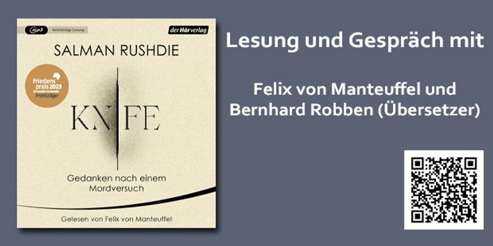 Lesung und Gespräch: Salman Rushdie - Knife
