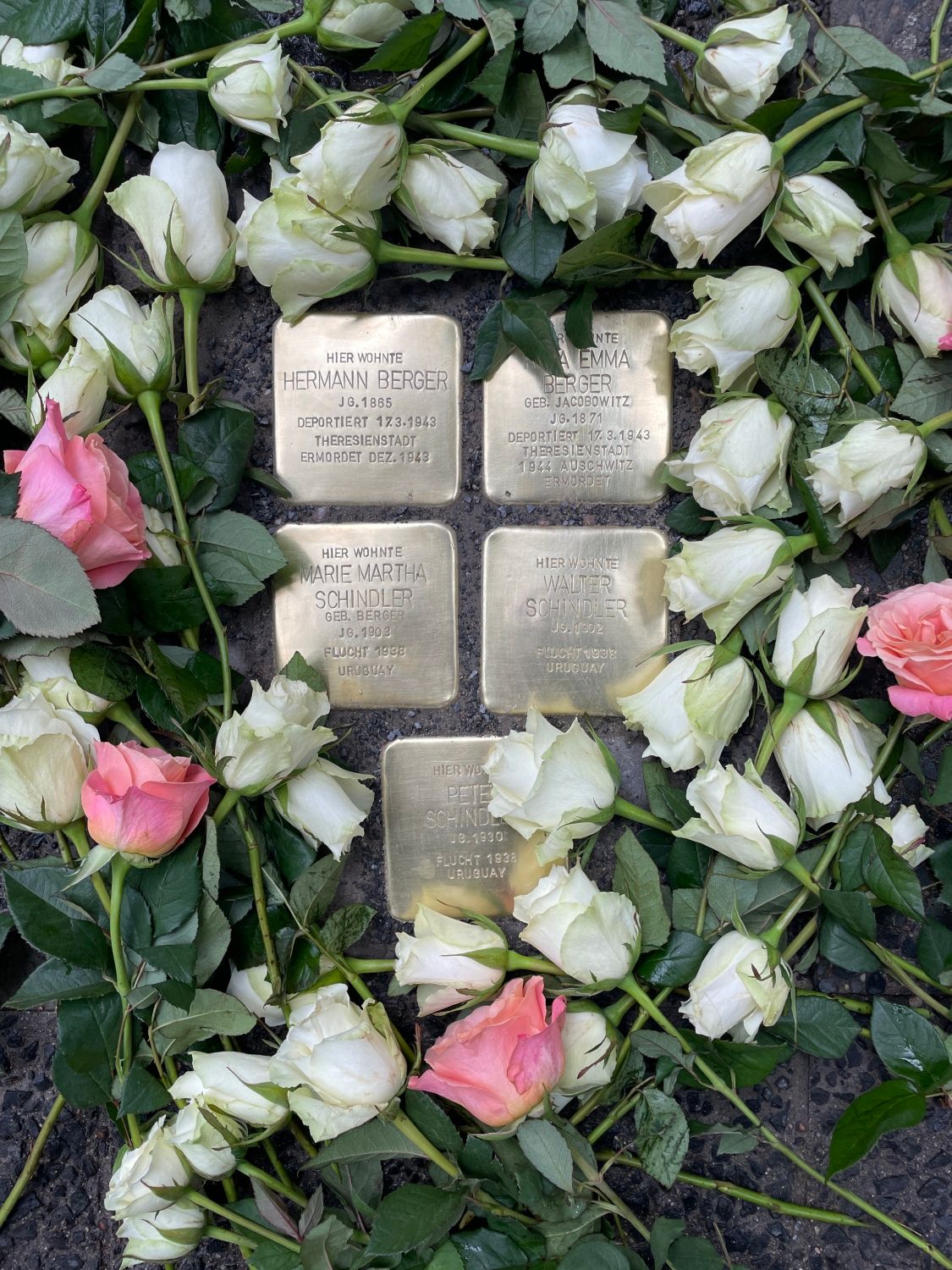 Stolpersteine vor dem Haus der Diakonie in Berlin-Steglitz