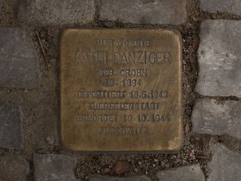 Stolperstein Kathi Danziger, 6.4.2012