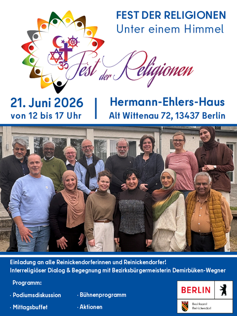 Flyer Fest der Religionen 2026