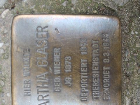 Stolperstein Martha Glaser, 18.10.2011
