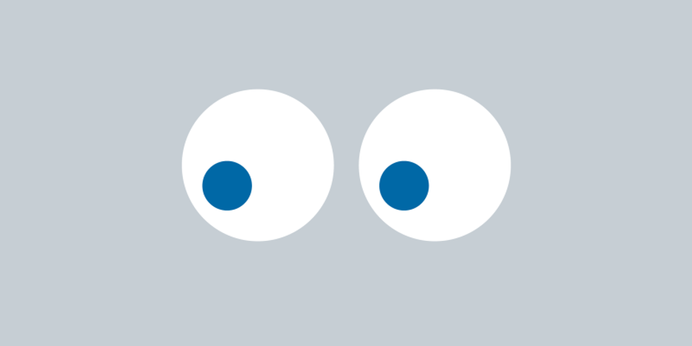 Grafik suchende Augen