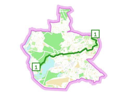 Radroute 1 - Übersicht