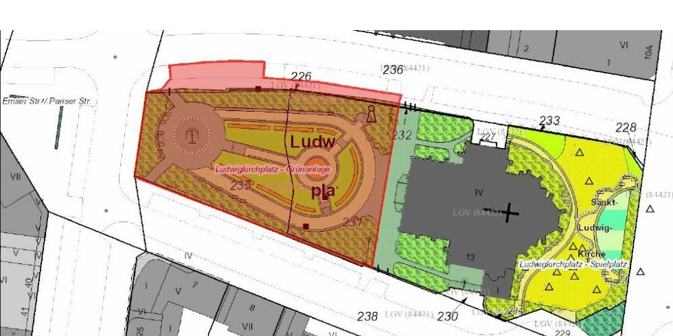 Wege am Ludwigkirchplatz werden saniert