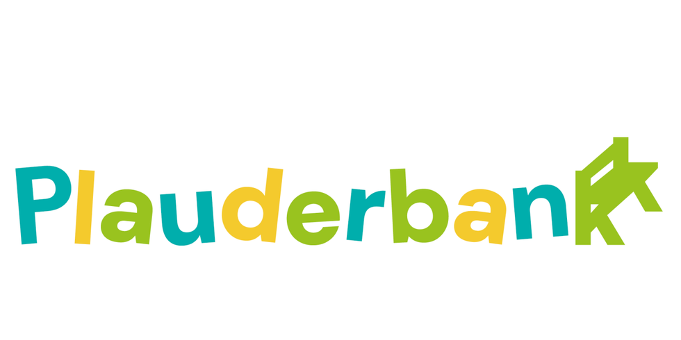 Schriftzug Bildmarke Plauderbank