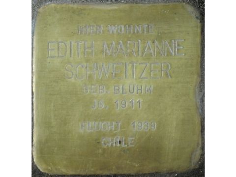 Stolperstein Edith Marianne Schweitzer (Bild: Stolpersteine-Initiative CW, Hupka)