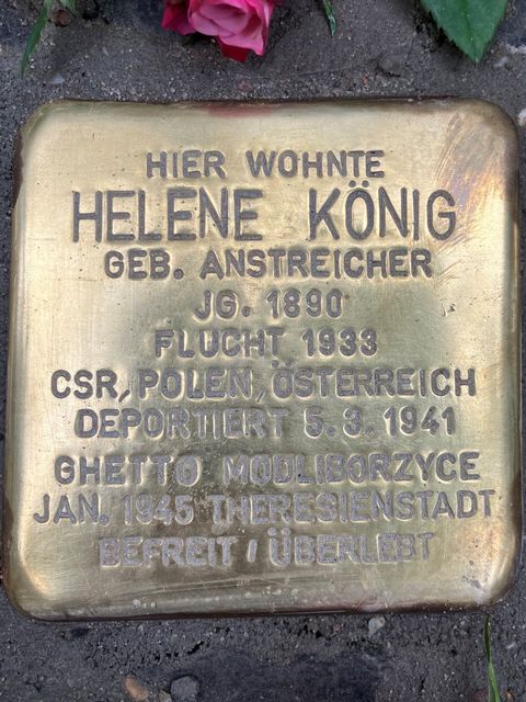 Stolperstein für Helene König