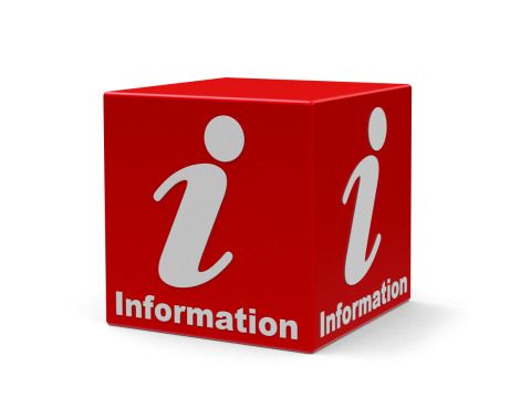 Roter Informationswürfel
