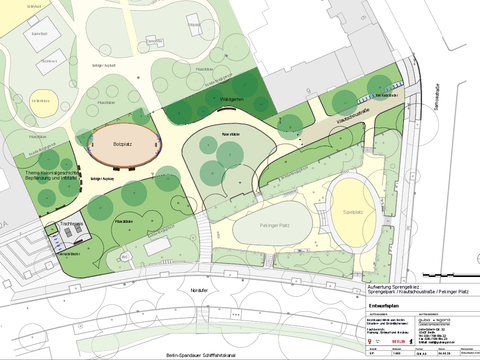 Sprengelpark Entwurfsplan