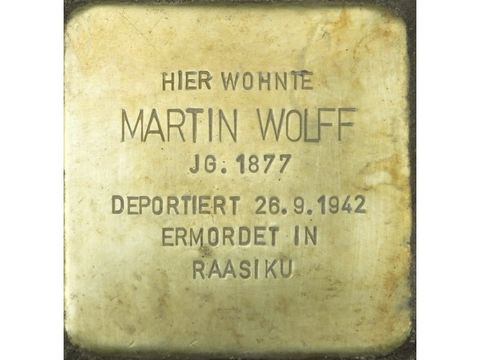 Stolperstein Martin Wolff (Bild: Stolpersteine-Initiative CW, Hupka)
