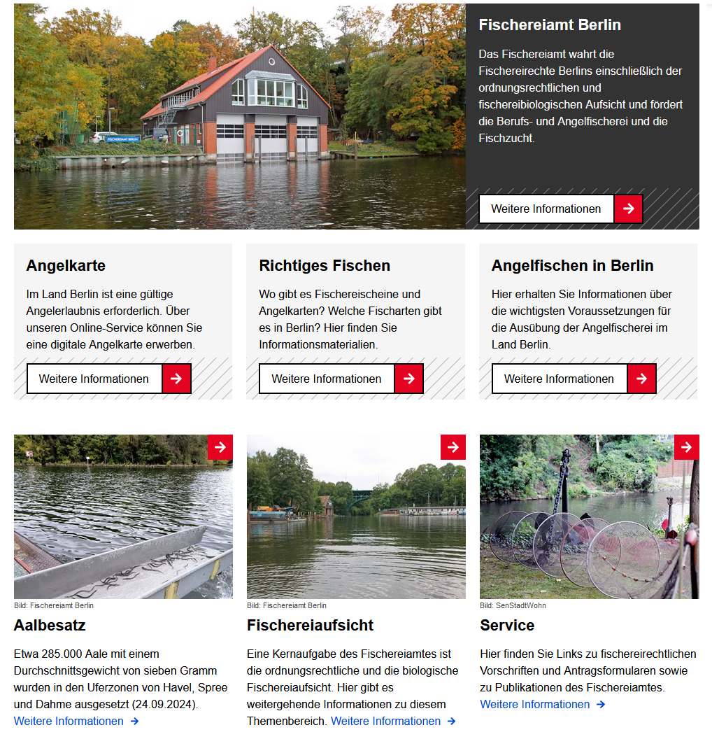 Start-Seite Fischerei-Amt