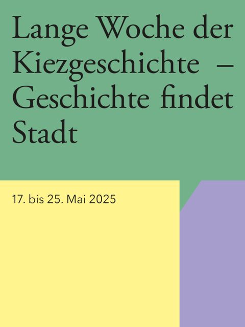 Lange Woche der Kiezgeschichte