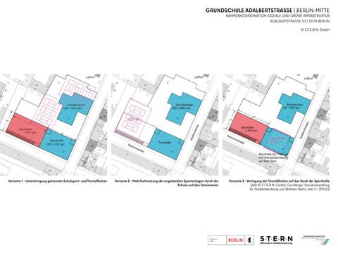 Arbeitspläne Grundschule Adalbertstraße (Bild: S.T.E.R.N. GmbH)