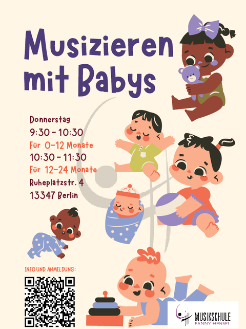 Plakat Kurs Musizieren mit Babys (BabyMu)