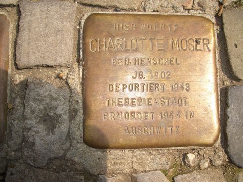 Stolperstein für Charlotte Moser, 27.07.2011