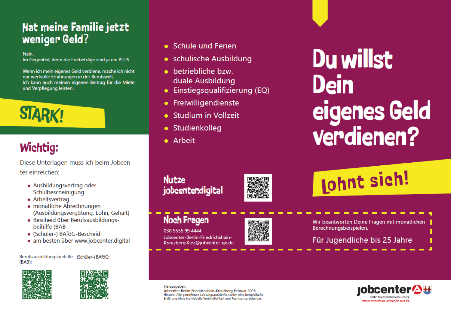 Flyer Anrechnung 1