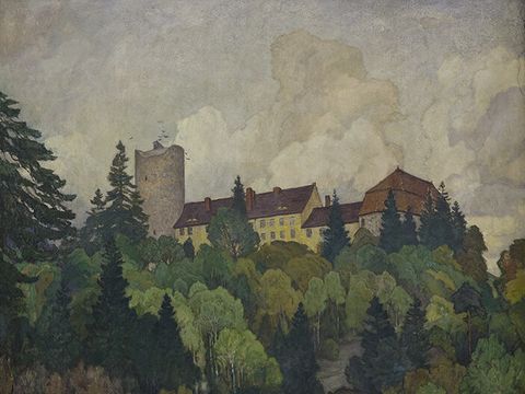 Burg Rabenstein, Willy ter Hell, Wandgemälde 028 (Bild: Mila Hacke, Mila Hacke Architektur-Fotografie, Berlin)