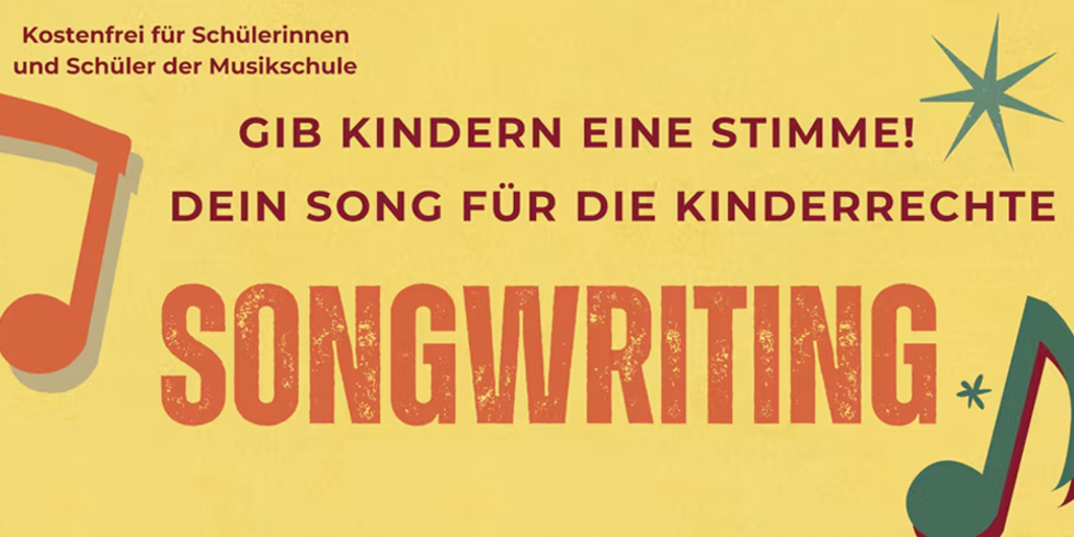 Banner für das Songrwriting Projekt der Musikschule Spandau