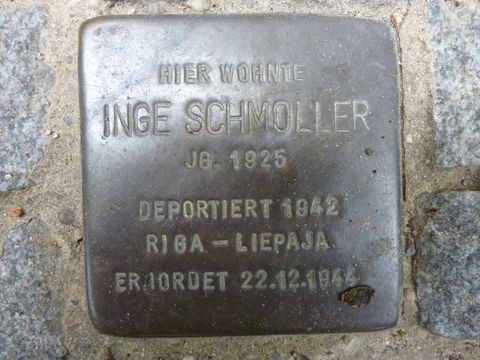 Stolperstein für Inge Schmoller, 17.8.2010