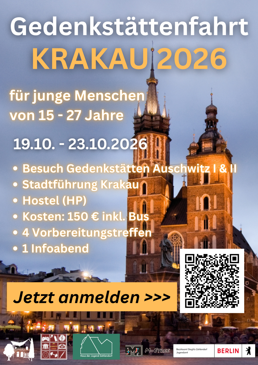 Gedenkstättenfahrt Krakau 2026